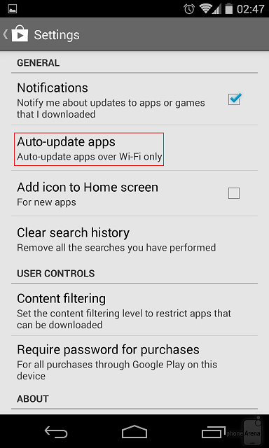 Cách tắt chế độ tự động cập nhật ứng dụng trên Android