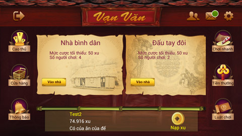 Chắn Vạn Văn - Đánh chắn online trên Android