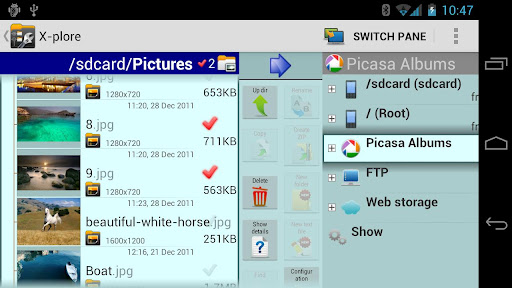 X-Plore - Quản lí file pro cho Android